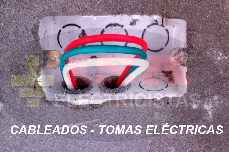 Cableados para circuitos de tomas eléctricas