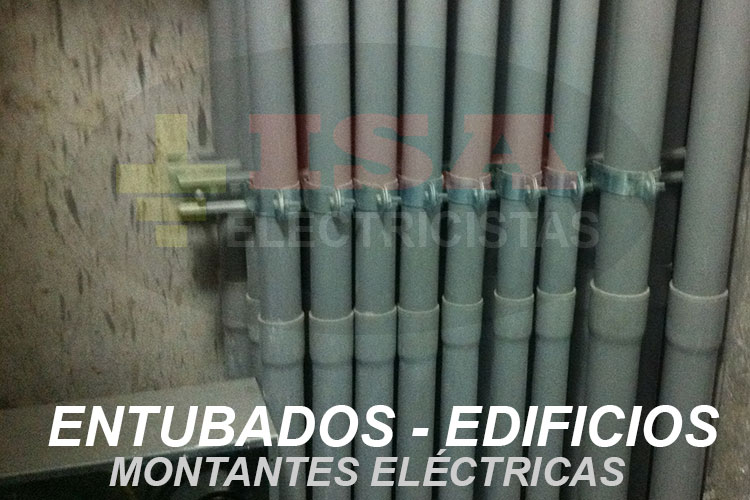 Entubados para montantes eléctricas 